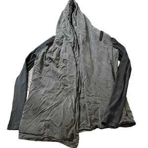Lululemon Women Cardigan 6 Blissed Out Wrap‎ Hoodie Black Pockets Thumb Holes
